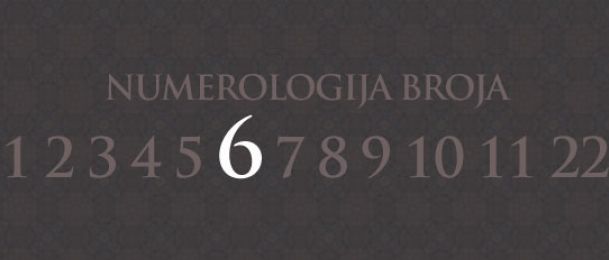 Numerologija za broj 6